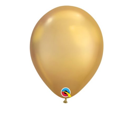 Sac de 50 ballons- Or Chrome Qualatex