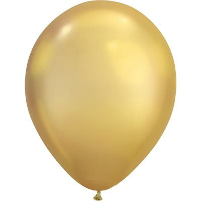 sac de 50 ballons- Chromé or