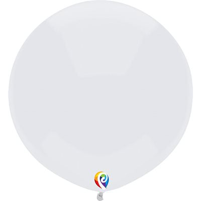 Ballon latex- Blanc mat 17''