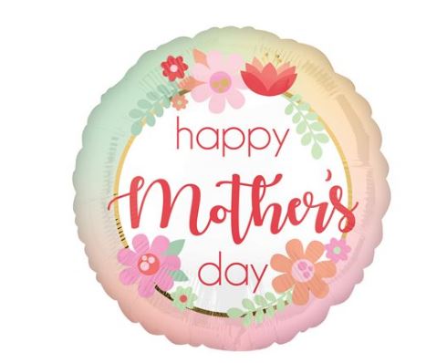 Ballon mylar -Happy mother's day pastel