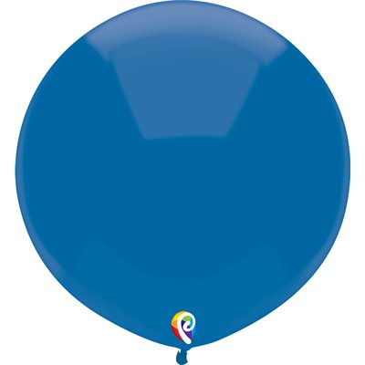Ballon latex- Bleu Crystal 17''