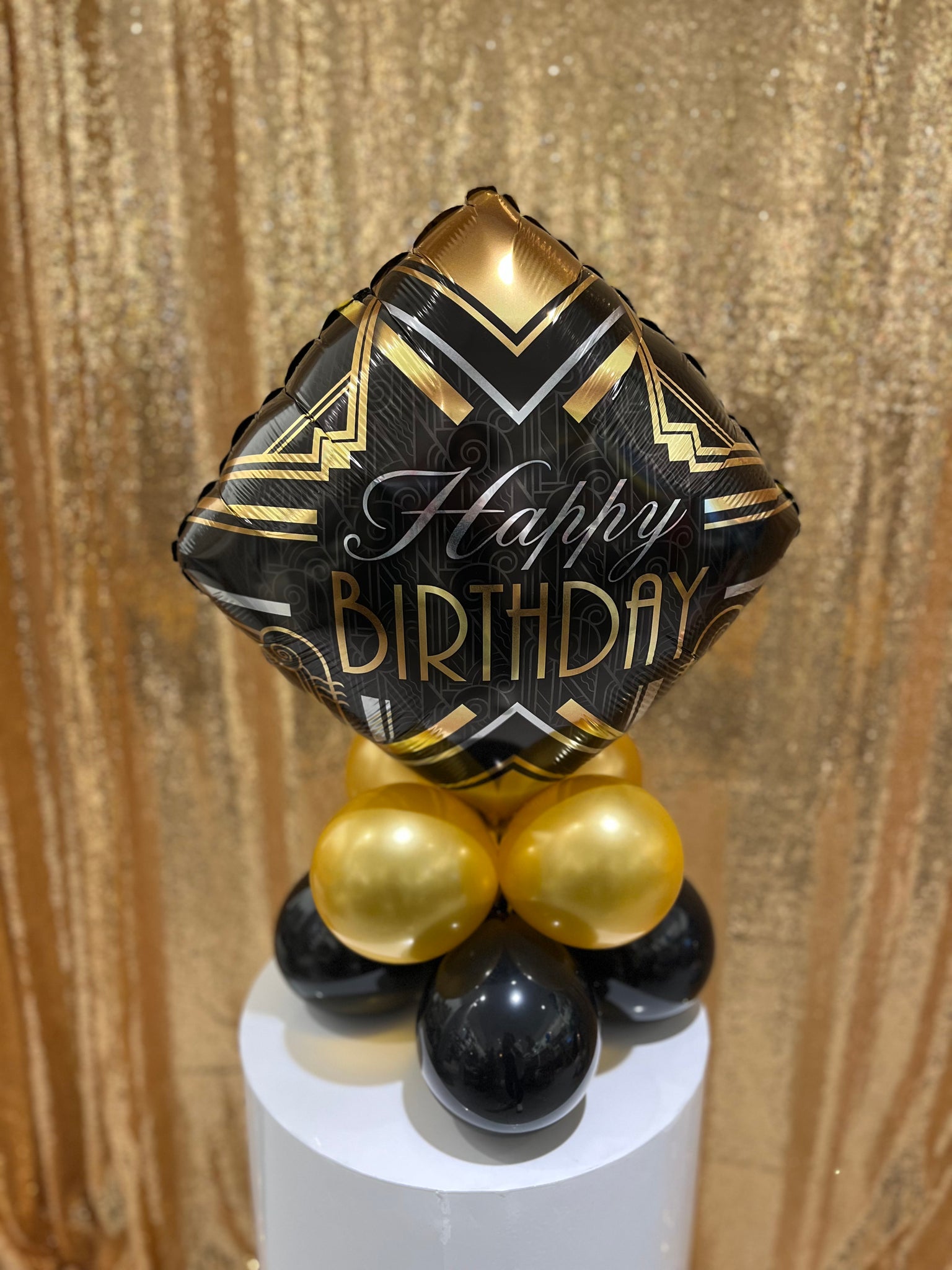 Montage sans hélium- Happy Birthday classique