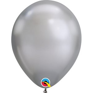 Ballon latex-Argent Chrome