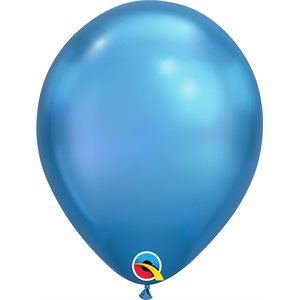 Ballon latex-Bleu chrome