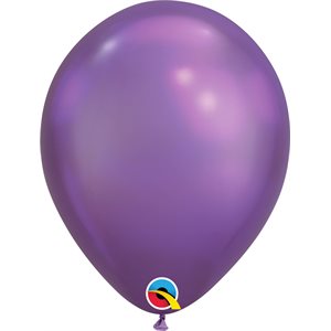 Ballon latex-Mauve chrome