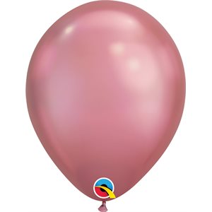 Ballon latex-Rose chrome