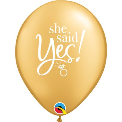 Ballon latex-She said yes
