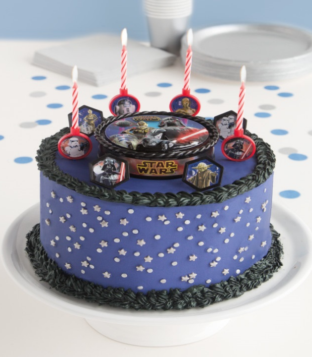 Décoration De Gâteau Comestible Star Wars En Azyme - Diamètre 20 Cm, Multicolore