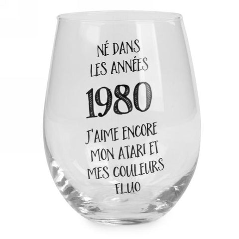 Verre à vin- 1980