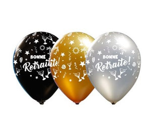 Ballon latex- Bonne Retraite