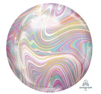 Ballon Orbz -Marbré pastel