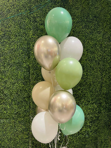 Bouquet de ballons - Eclat Vert naturel