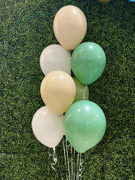 Bouquet de ballons vert naturel