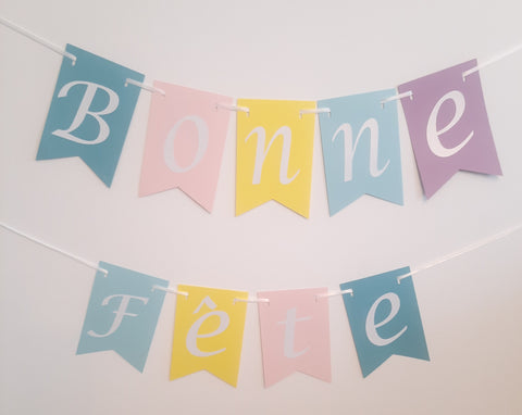 Banderole Bonne Fête colorés