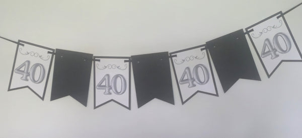 Banderole avec chiffre 40