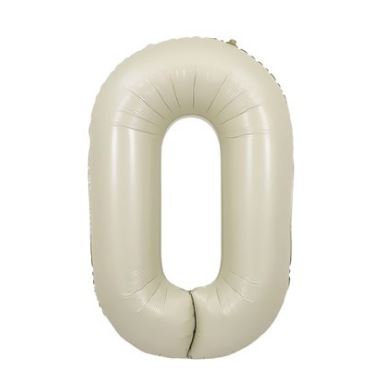 Grand chiffre ballon crème mat