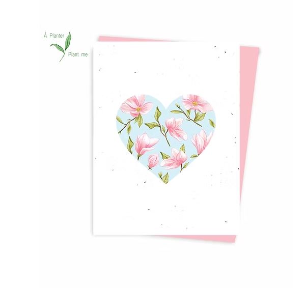 Carte de souhaits ensemencés-Magnolias
