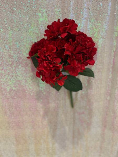 Bouquet d’hydrangée- Rouge