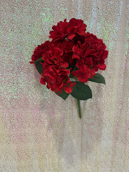 Bouquet d’hydrangée- Rouge