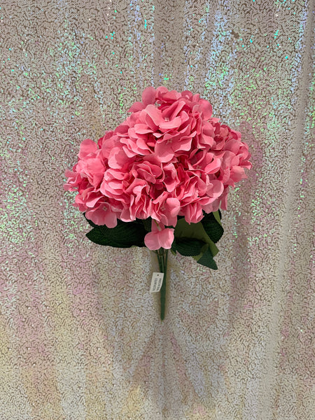Bouquet d’hydrangée-Rose foncé