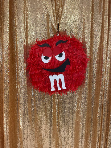 Petite piñata M& M rouge