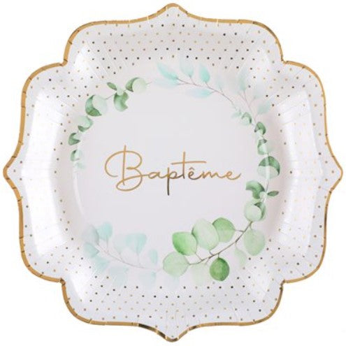 Assiettes Baptême