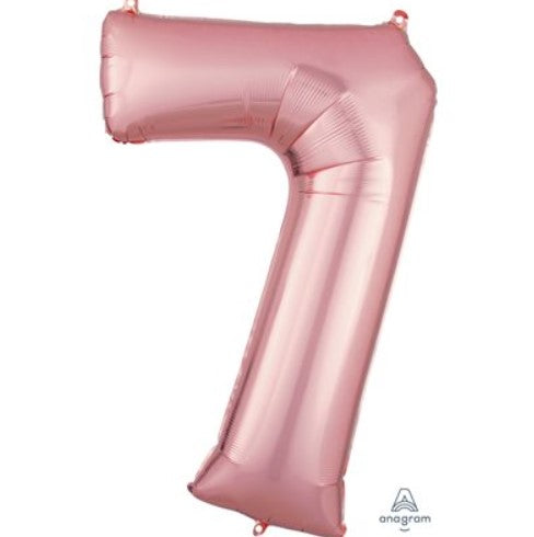 Grand chiffre ballon Rose