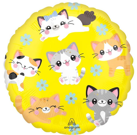Ballon mylar -Chat (Kawaii)