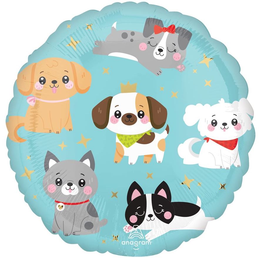 Ballon mylar -Chien (Kawaii)