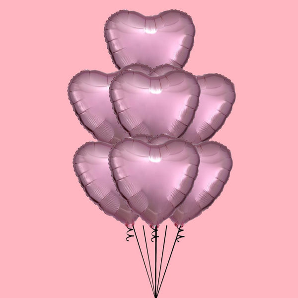 Bouquet de ballons cœur- Rose gold