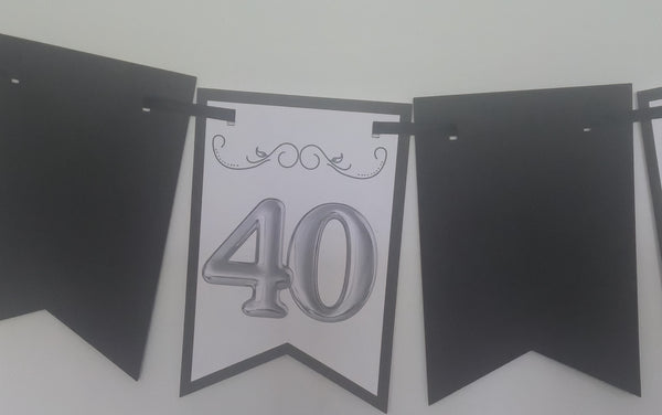 Banderole avec chiffre 40