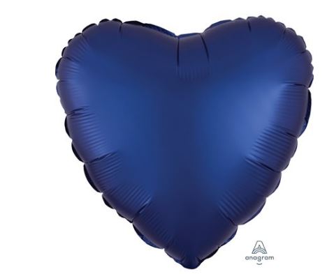 Bouquet de ballons cœur- Bleu Navy