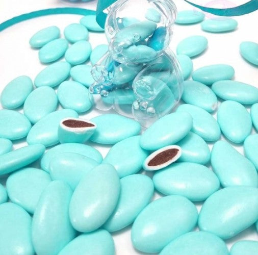 Dragées au chocolat bleu