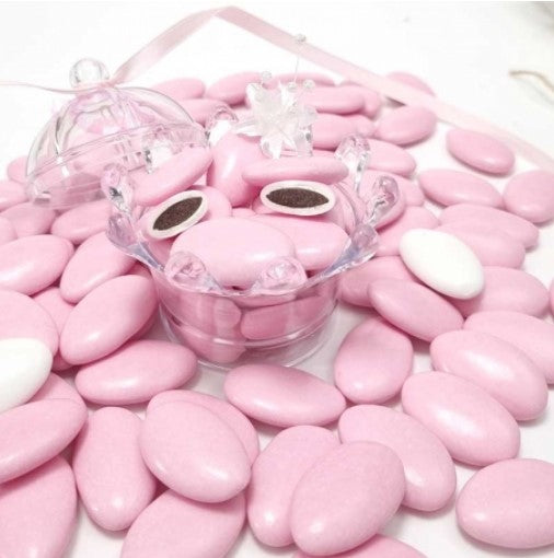 Dragées au chocolat rose