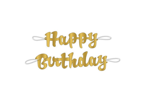 Guirlande Happy Birthday à lettres attachées o