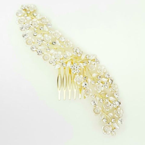 Peigne pour cheveux or