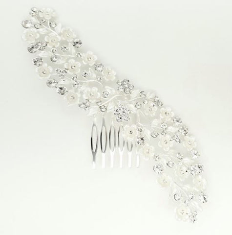 Peigne pour cheveux argent