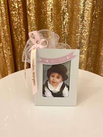 Bonbonnière- Cadre photo rose