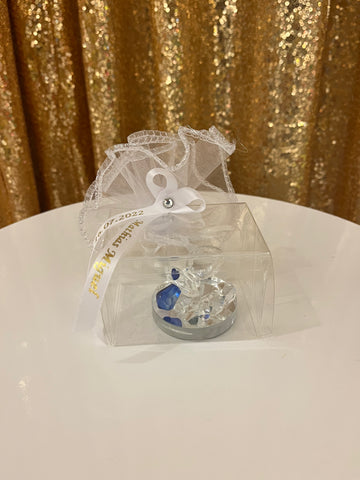 Bonbonnière- Base miroir et suce crystal