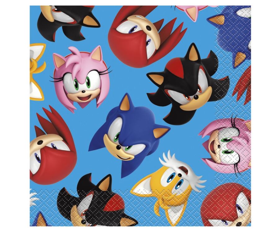 Grandes serviettes en papier -Sonic