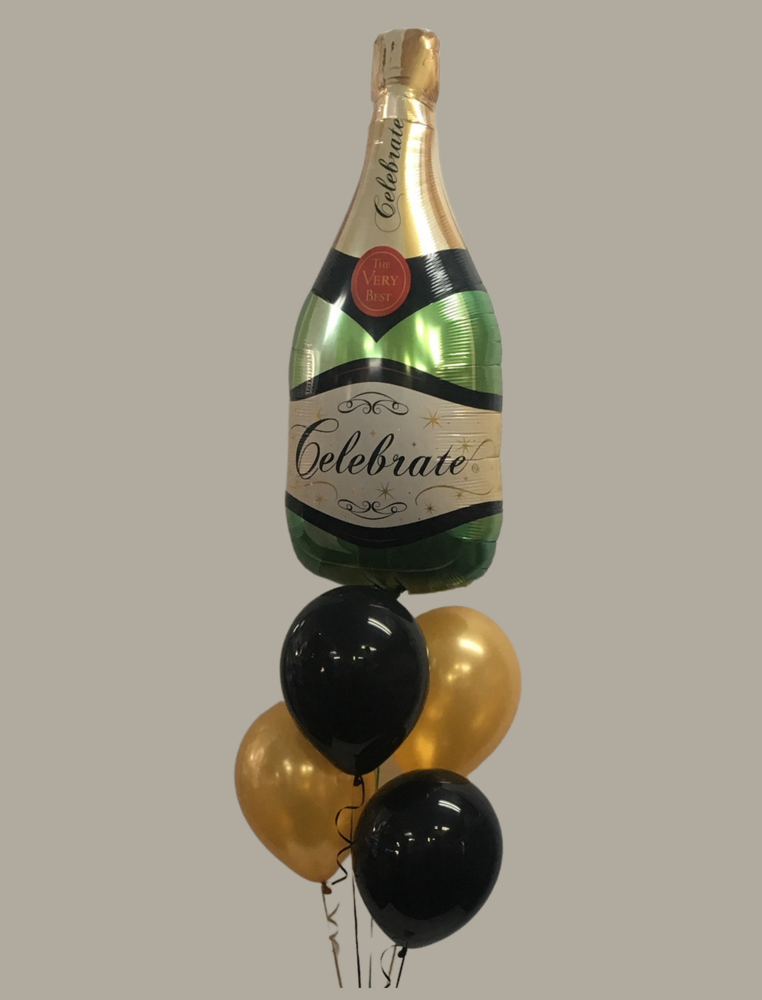 Bouquet de ballons  bouteille de Champagne