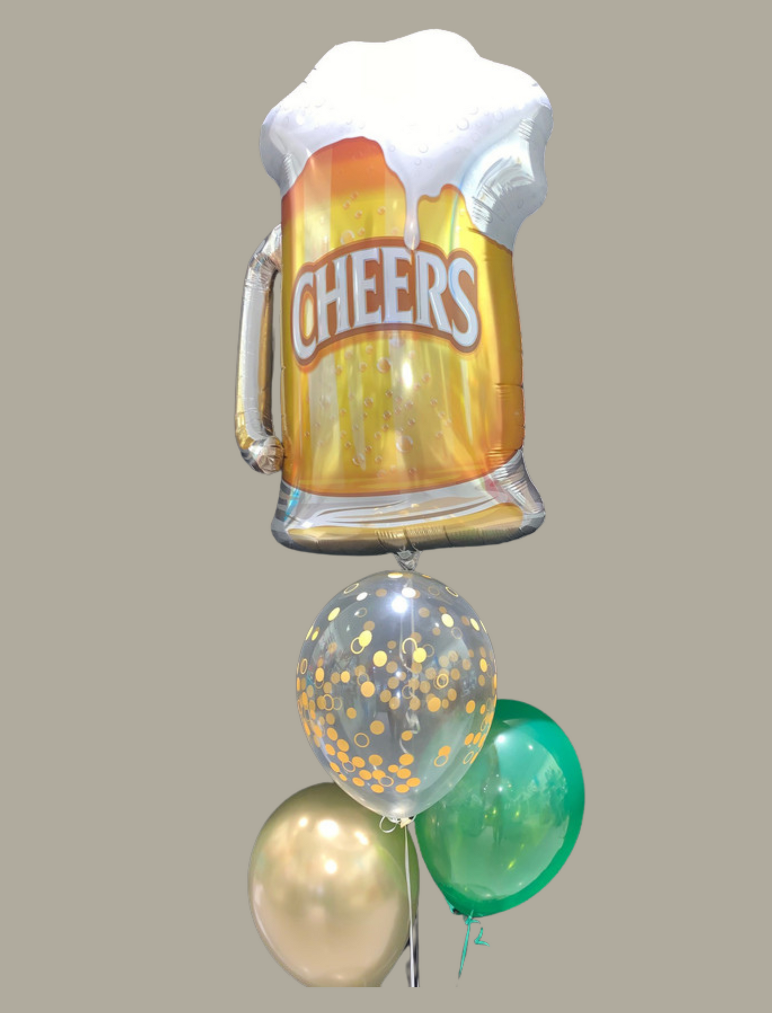 Bouquet de ballons chope de Bière. prix total $30.75