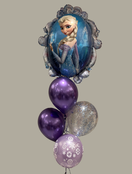 Bouquet de ballons La Reine des Neiges. prix total $40.24