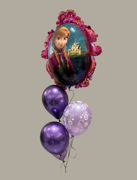 Bouquet de ballons La Reine des Neiges