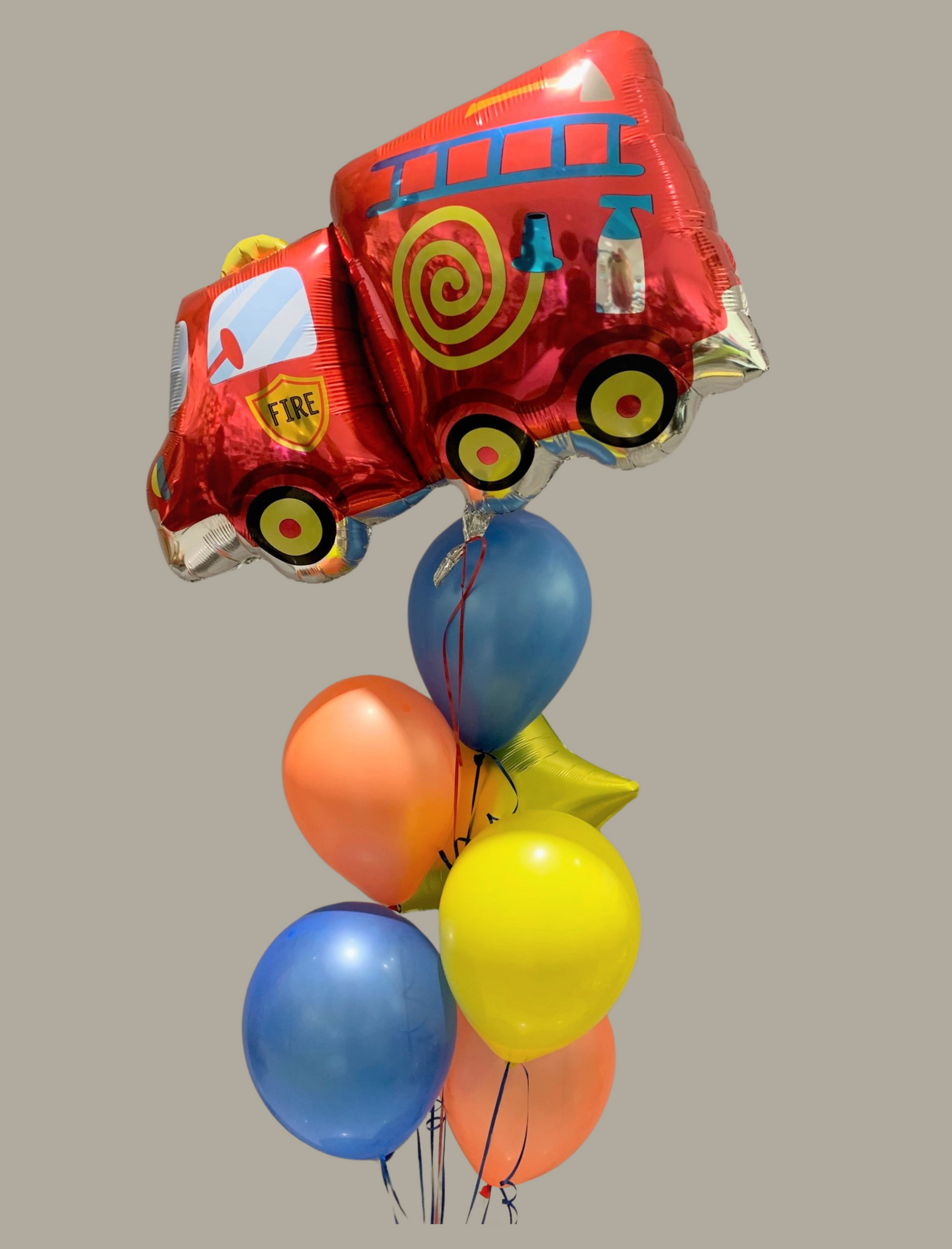 Bouquet de ballons Camion de pompier