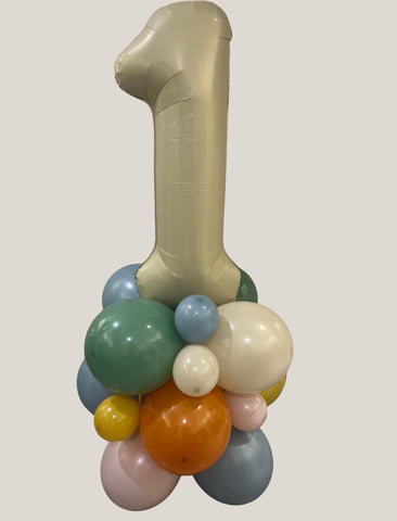 Montage sans hélium- Un chiffre crème Prix total 39.24