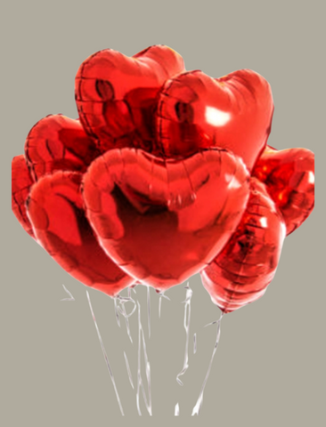 Bouquet de ballons cœur
