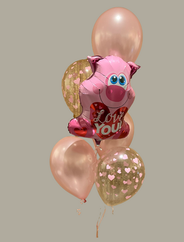 Bouquet de ballons- Cochon