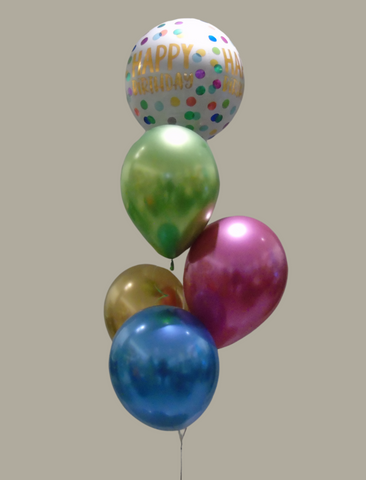 Bouquet de ballons -Happy Birthdhay Orbz