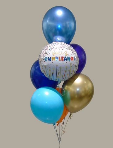 Bouquet de ballons -Feliz Cumpleaños chandelles